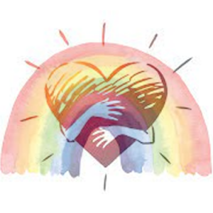 Rainbow and Heart of Compassion illustrating the need to unify heart and vision to provide and energising and intimate experience. - Science of Compassion, Dominic Vachon