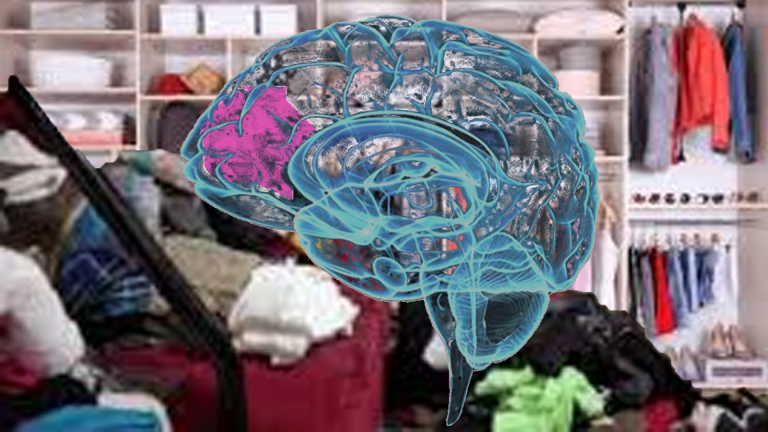 Planning and organisation is a function of the prefrontal cortex and we can train it with neurofeedback. Tidy room with messy clothes and organised wardrobe