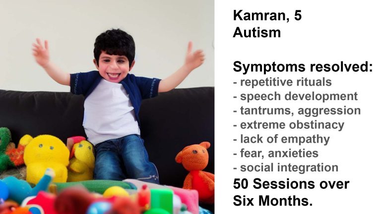 Kamran, 5, autistic, saw transformational results in six months and 50 neurofeedback sessions